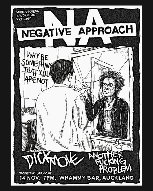 Negative Approach (USA), Dick Move, Another Fucking Problem @ Whammy Bar